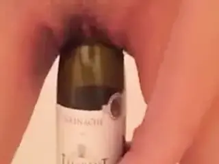 Bottle insertion masturbation 2