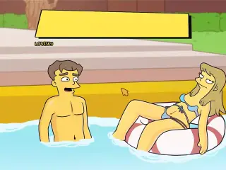 Simpsons - Burns Mansion - Part 23 Swimming Naked And CowGirl POV By LoveSkySanX