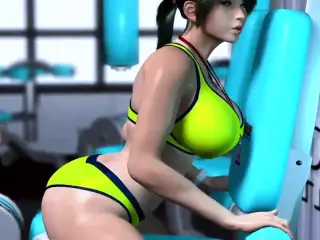 Big boob gym girl trainer - Hentai 3D 12