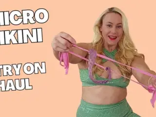 Micro bikini try on haul