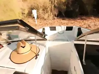 POV sex on a yacht