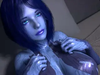 Sex with Cortana on the Bed : Halo 3D Porn Parody