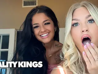 Ryan Reid Finds Her Roommate Jazlyn Ray Filming & Soon After They Eat Each Other's Pussy - REALITY KINGS