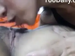 Pussy rubbing and licking