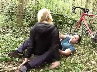 Blonde Wife Gets Fucked in Public Park