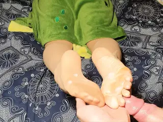 Cum on feet #3