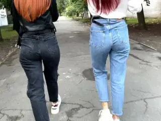 Outdoor POV Femdom Over A Stranger (You) And Jeans Fetish