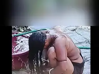 Sexy bhabhi bathing nice mascular body attractive look