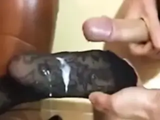 Shoe fit cumshot compilation