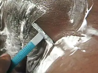 Ebony slut enjoying DP