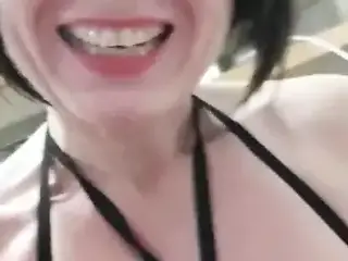 Julie cant stop orgasm and squirt two times