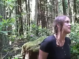 Cheerleader fucked in the woods