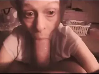 Granny swallows cum