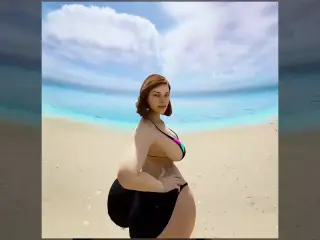 THE DUKEZ vr Big Ass PAWG MILF Mrs. Keagan takes BBC on the beach