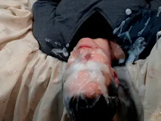 Double Bukkake Drenching Facial cumshot compilation