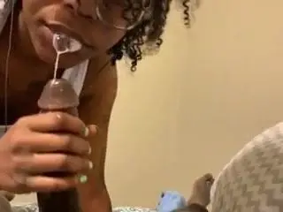 interracial couple blowjob