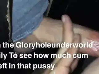 Gloryhole creampie