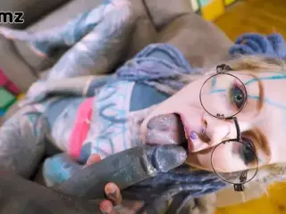 Tattooed Girl Anuskattz likes dick