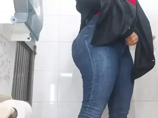 Filming girls in the doctor's office (camera in public restroom)