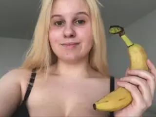 ANAL BANANA!!!  NO CUCUMBER! IT’S A BANANA FOR MY ASS! :)