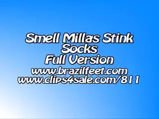 Milla from Brazil shows her feet