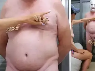 Femdom clothespin