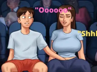 Stepsister:"Make me cum in cinema now"