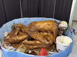 Horrendous Food Fuck Sploshing Mess!