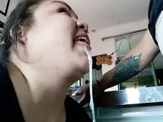 Giving a blowjob