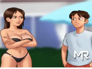 SummertimeSaga - Swimsuit and Wet Pussy in the Kitchen E2 #