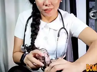 Sadistic Nurse Puts Patient in Metal Chastity