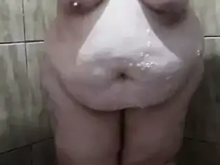 Sexy BBW taking shower