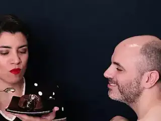 Cum on chocolate lava cake