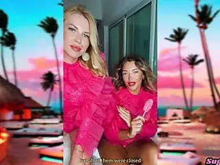 SugarNadya and her friend NataliGreen talk about going to the club on vacation