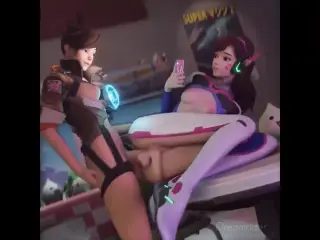 Futa Tracer Fucking Futa D.Va Overwatch Futa Porn