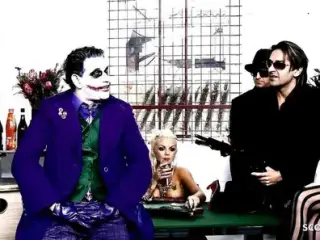 The Joker Porn Parody Group Sex with 4 perfect Teen Girls