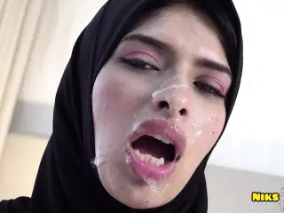 Big Boobs Hijabi Muslim Girl Fucked in Ass and Pussy by Bhaijaan