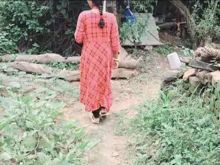 Best Indian Bangali Village bhabhi fucking outdoor forest by devar