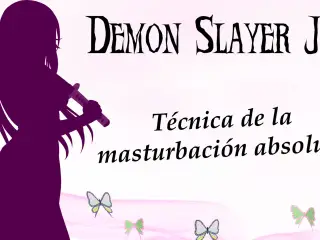 Spanish JOI Demon Slayer, masturbation training game.