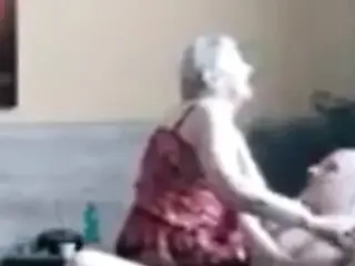 the old man penetrates deep into   grandmother