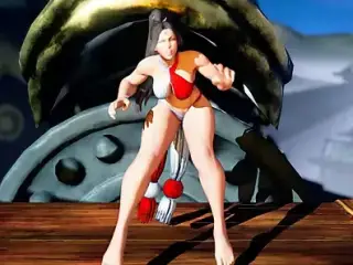 SFV ryona - Chun-Li Mai swimsuit mod + voicemod (JP) FPV