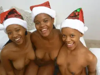 Santa's Slutty Helpers Begging For White Christmas Dick