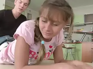 A sexy German babe gets her asshole creampied by her punisher