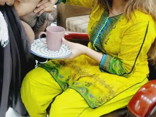 Desi Office Madam Drinking Sperm With Coffee Of Office Boy With Hindi Audio