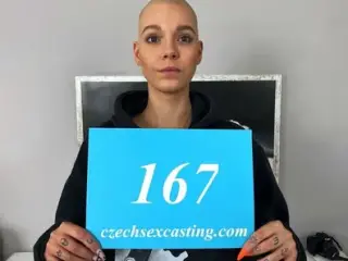 Shaved head girl in casting fuck dream