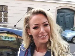 Rimmed busty tattooed live sex show babe