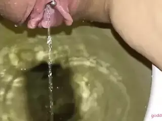 Follow My Pretty Pierced Pussy Peeing