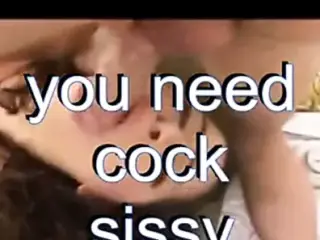 Sissy cum eating