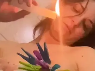 wax play, nipple clamps, spoon tits spanking