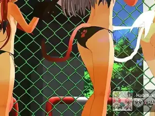MMD r18 Nyanpaia Gymnastics  3d hentai